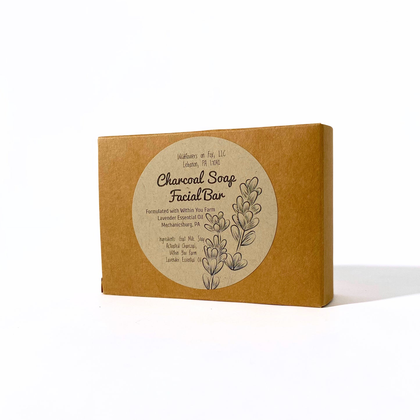 Lavender Charcoal Soap Facial Bar