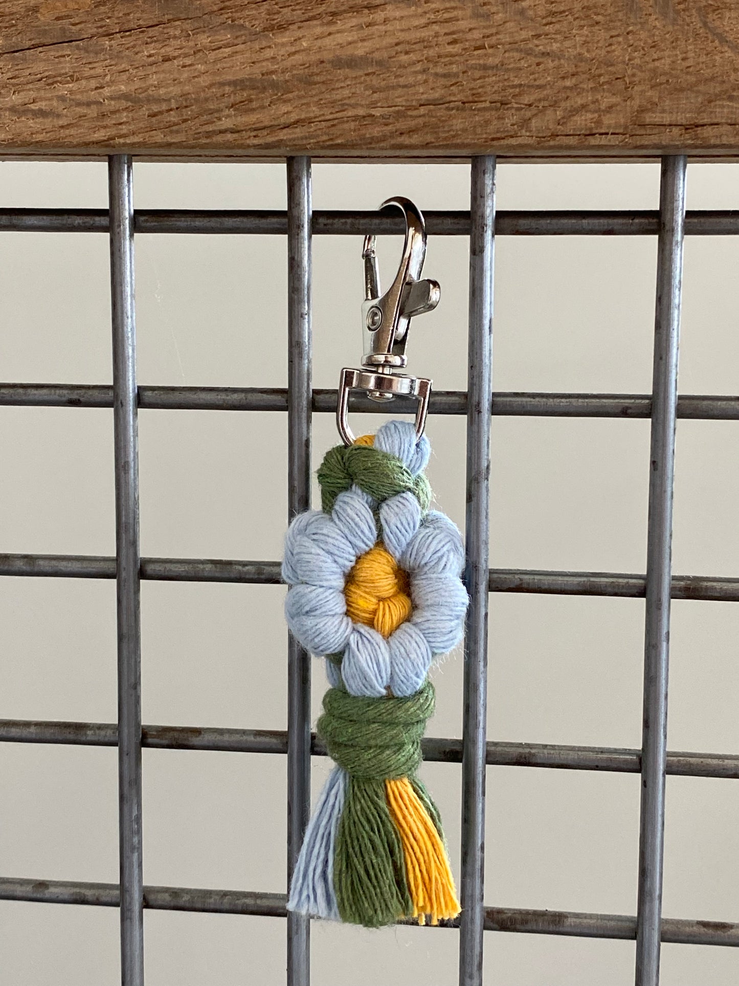 Macrame Flower Keychain