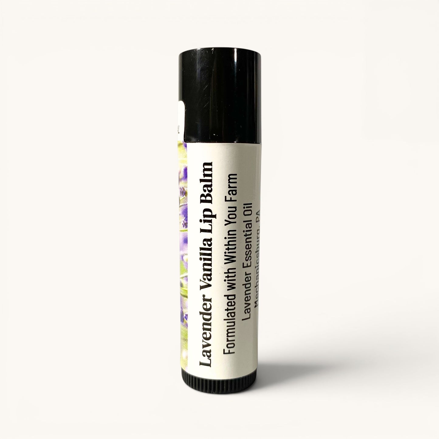 Within You Farm lavender vanilla lip balm tube