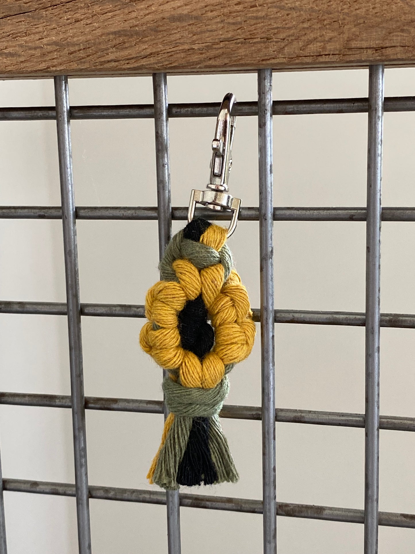 Macrame Flower Keychain