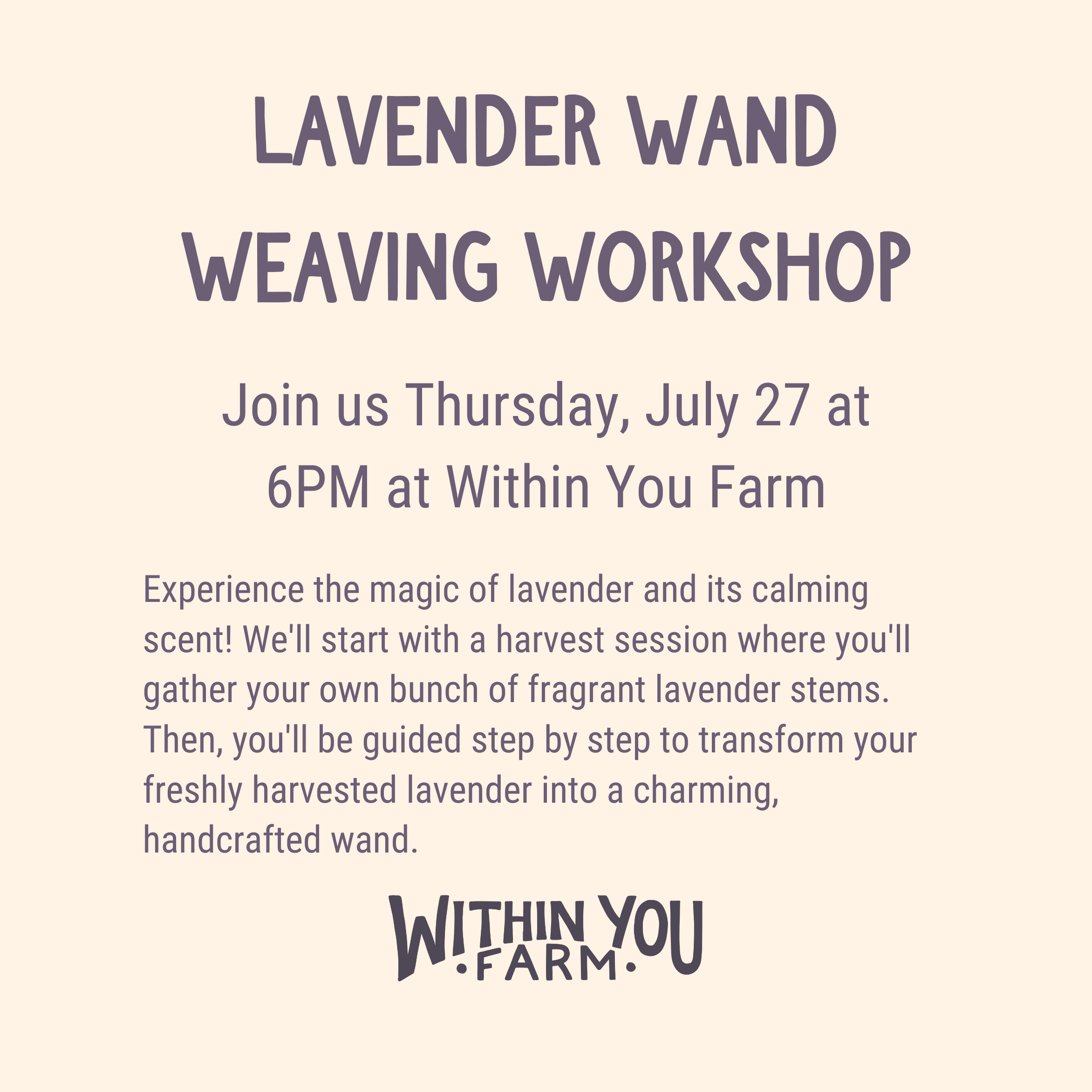 Within You Farm Lavender Field, Farm & Events in Mechanicsburg, PA