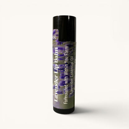 Within You Farm lavender lip balm tube