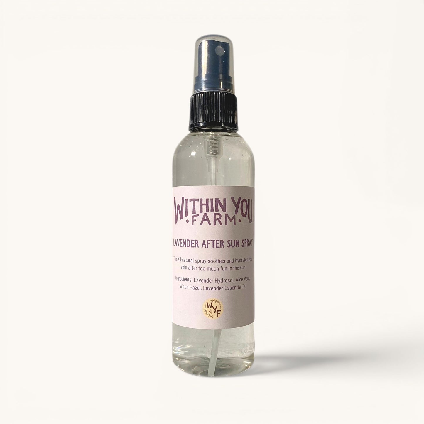 Within You Farm lavender after sun spray bottle