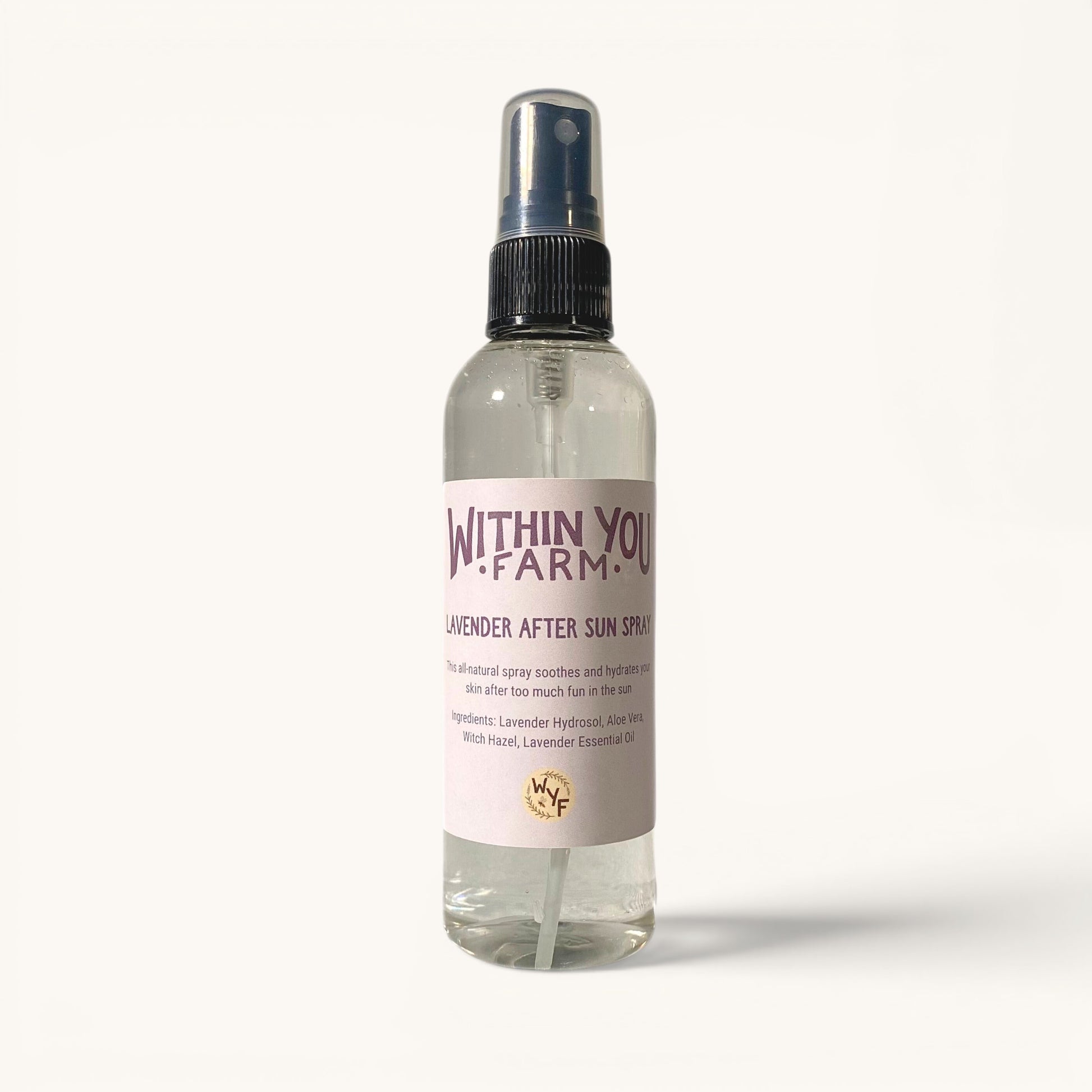 Within You Farm lavender after sun spray bottle