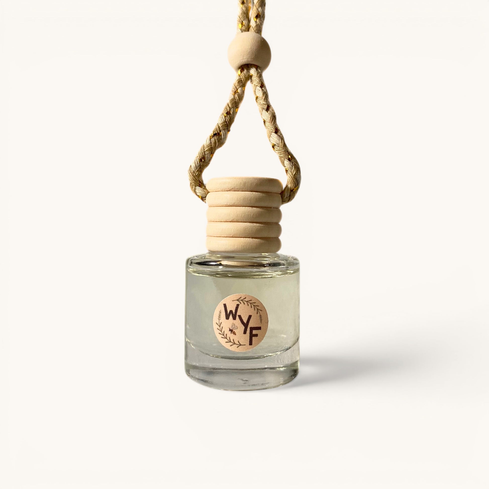 Within You Farm lavender essential oil car diffuser with wood cap